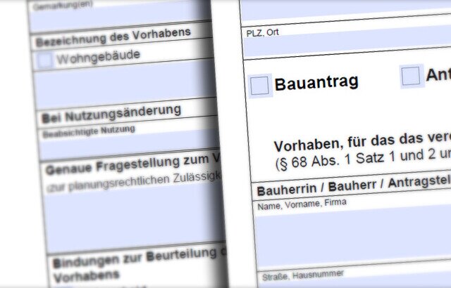 Bauantrag Bauantrag & Nutzungsänderung