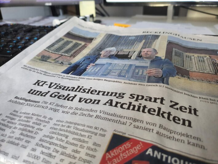 Pressebericht Recklinghäuser Zeitung Architekt Liersch